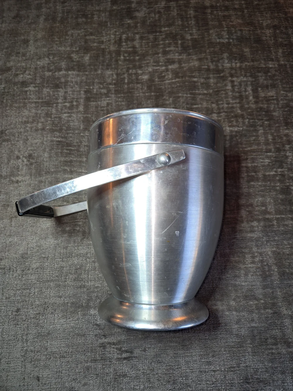Kromex Aluminum Mid-Century Modern 1950s Vintage Tall Ice Bucket